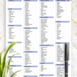 Download Printable Grocery Checklist Template PDF