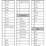 Free Printable Grocery List Form Grocery List Printable Grocery List