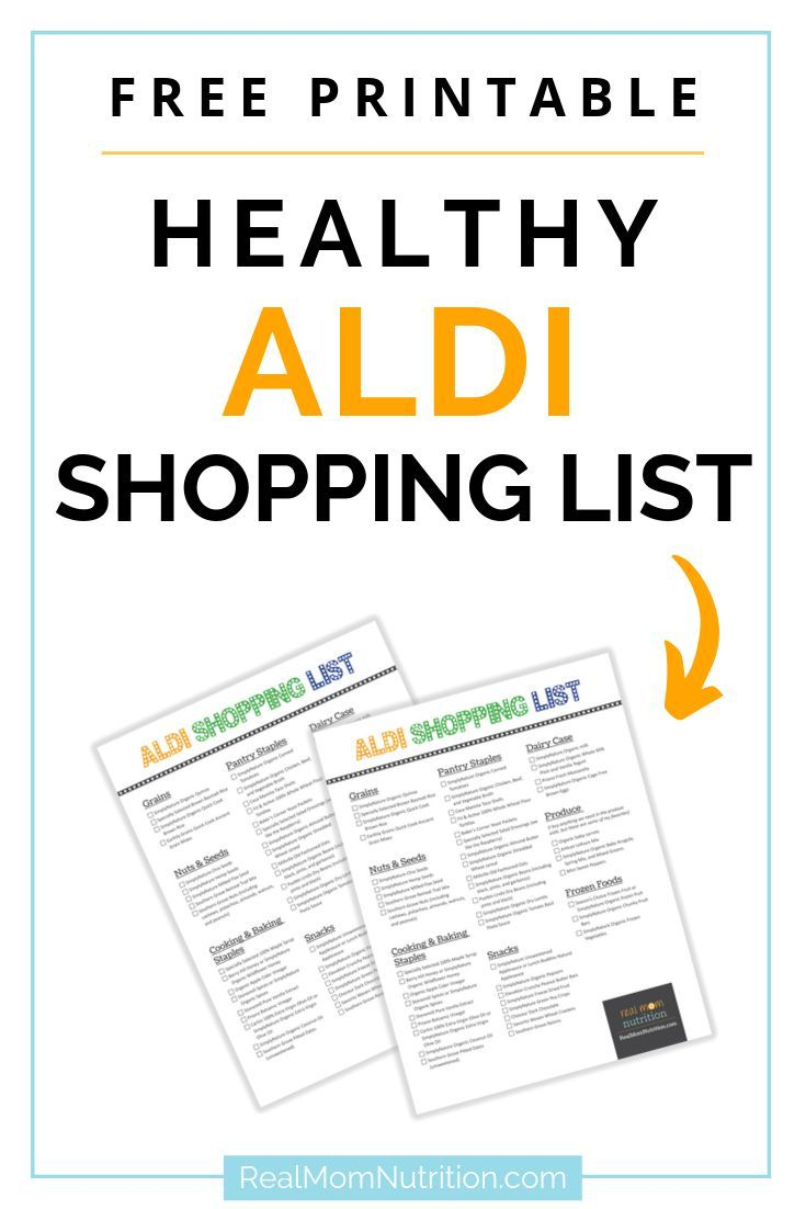 Here s A Healthy Grocery List For ALDI Made By A Dietitian Healthy 