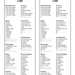 Printable Low Carb Grocery List Download FREE Template