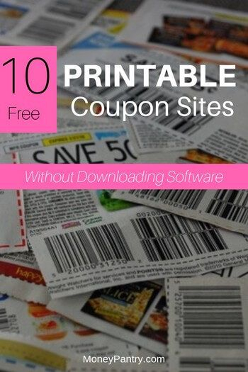10 Free Printable Coupon Sites Without Downloading 