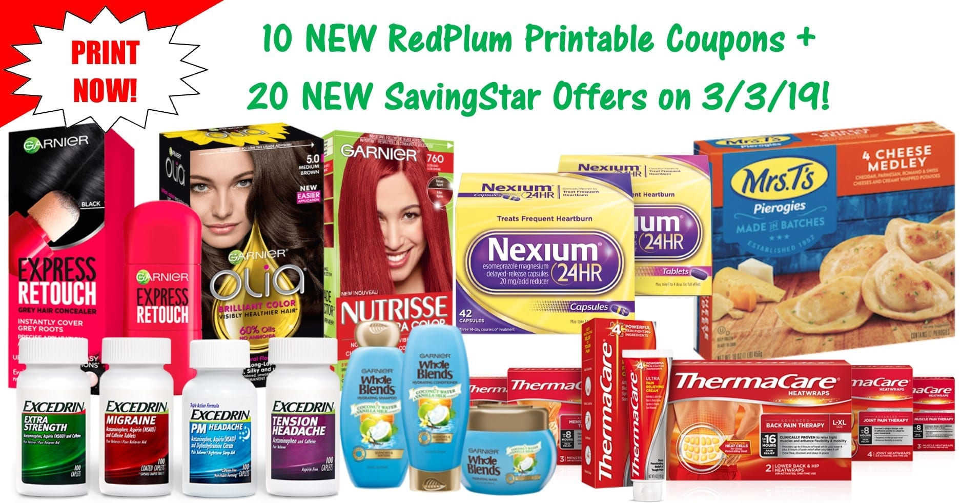 10 NEW RedPlum Printable Coupons 20 NEW SavingStar Offers 