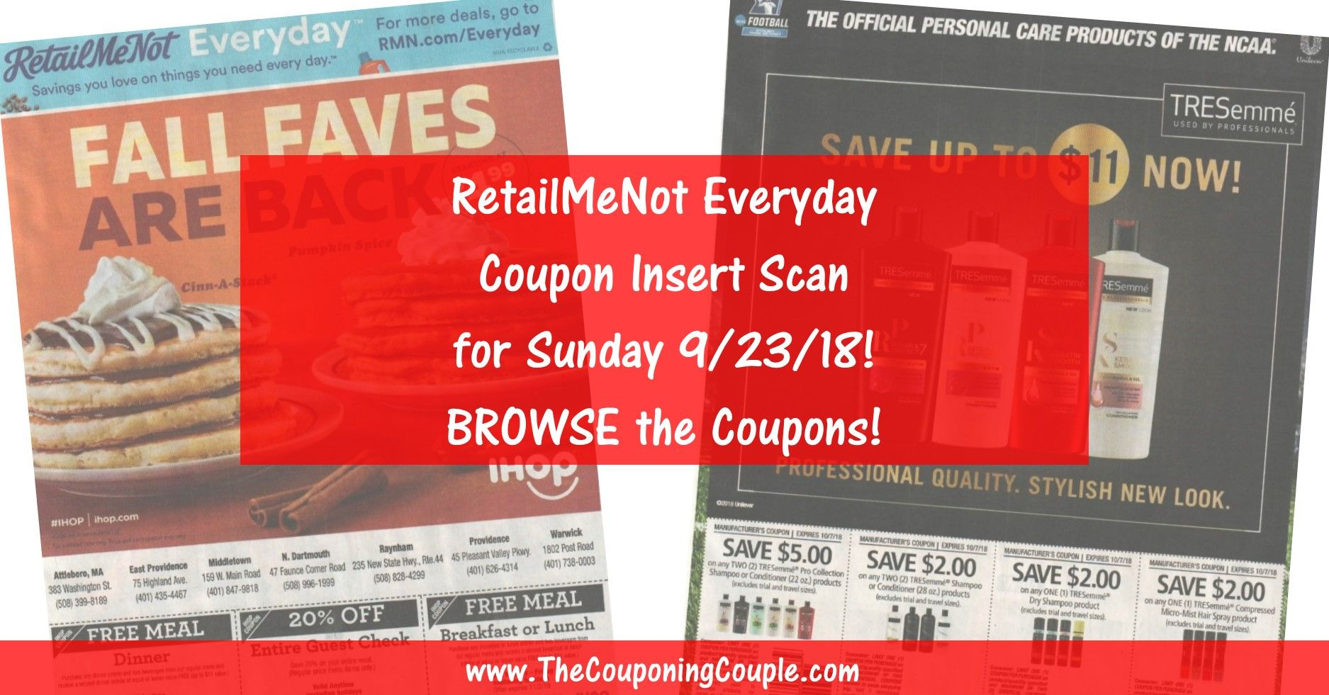 Browse The RetailMeNot Insert Scan For 9 23 18 Check Out 
