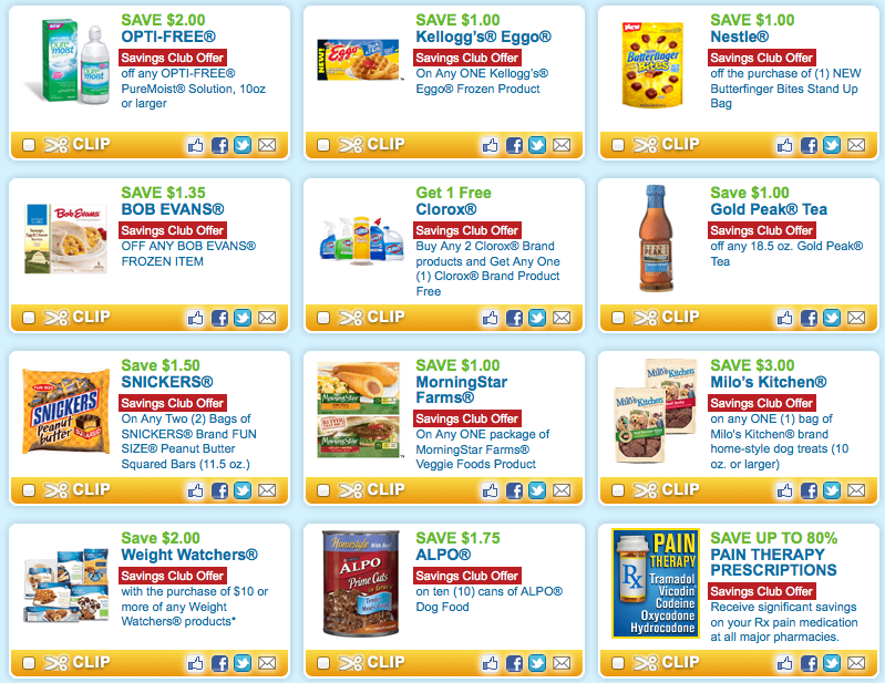 Coupons Savings Club Current Coupons And Review 