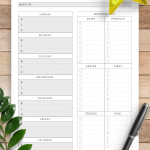 Download Printable Weekly Meal Plan With Shopping List
