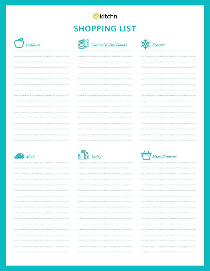 Free Download A Grocery Template List For Smarter 