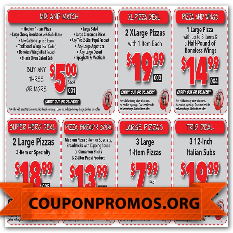 Free Pizza Discount Coupon For December Printable 