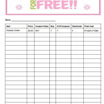 FREE Printable Coupon Grocery Shopping List