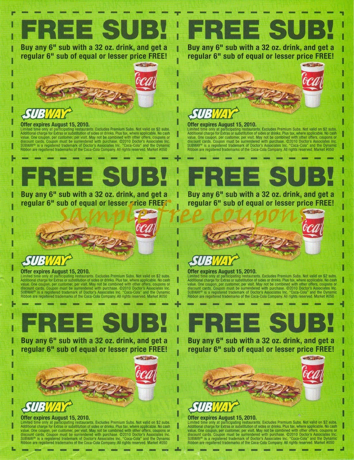 Free Printable Subway Coupons 2017 Free Printable