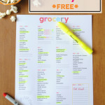 Grocery List Free Printable One Beautiful Home