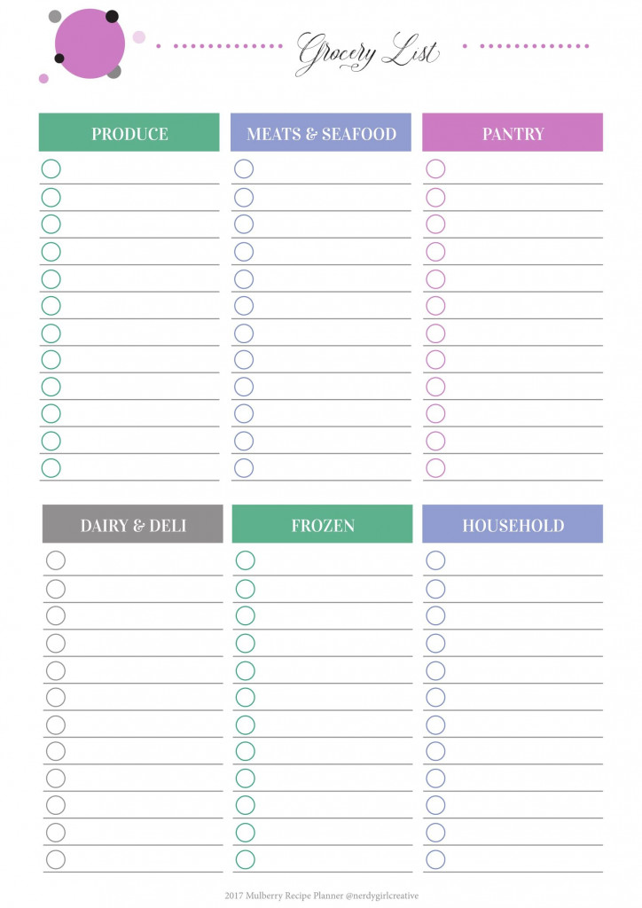 Grocery List Printable Grocery List Printable Grocery