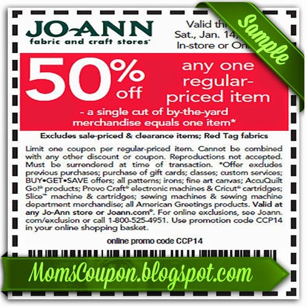 Joanns Coupons 10 Off 50 Purchase For January Printable 