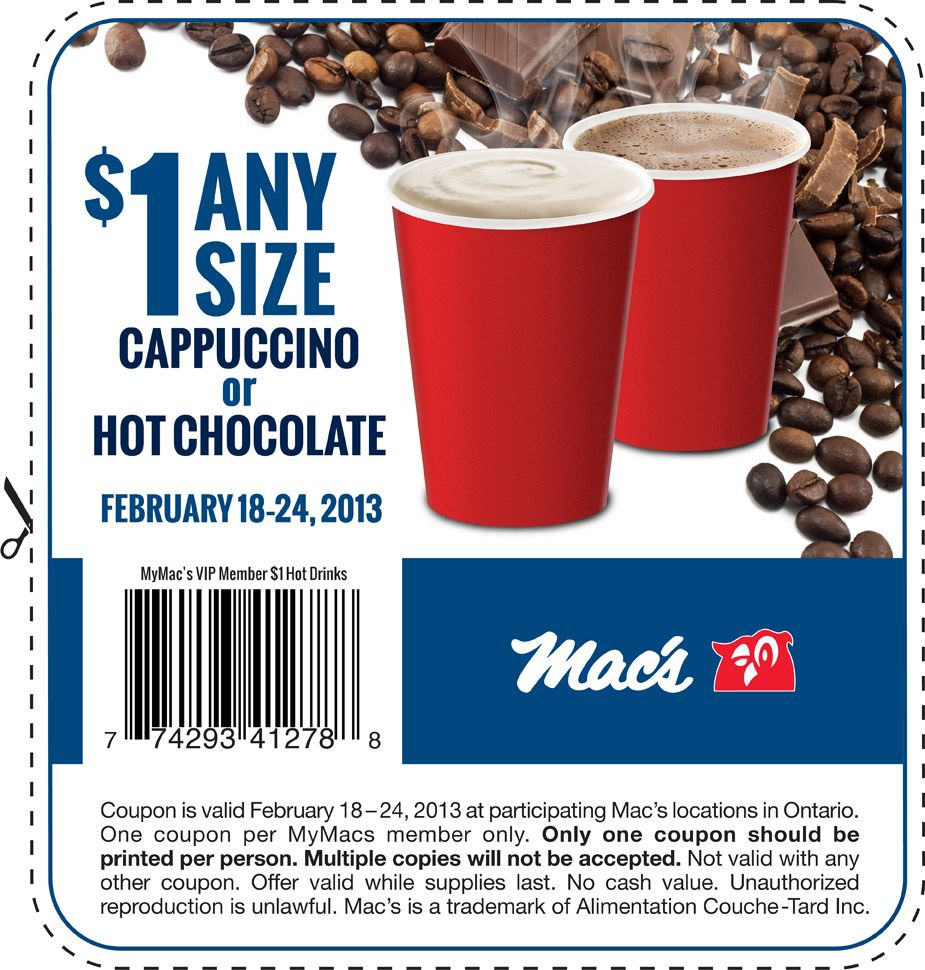 Mac s Convenience Free Printable Coupon For 1 Any Size 