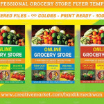 Online Grocery Store Flyer Template