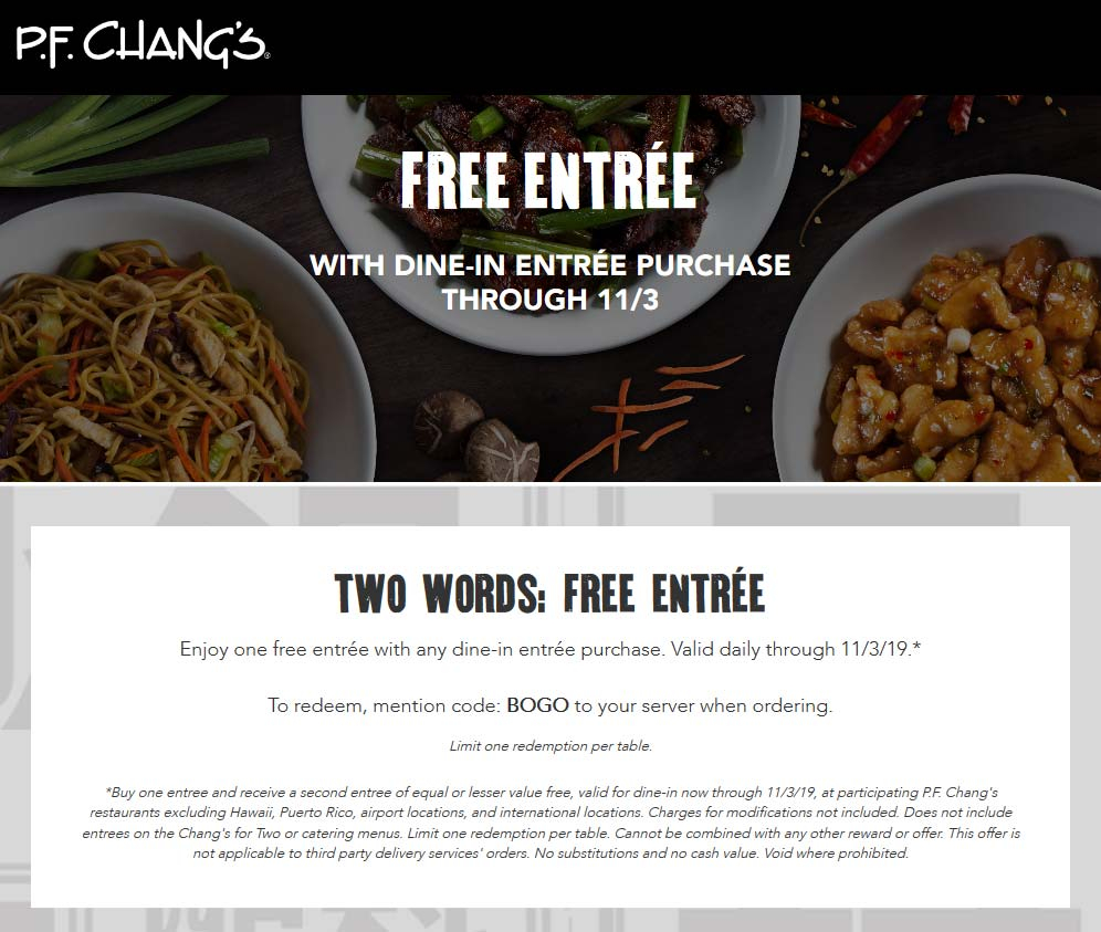 P F Changs July 2021 Coupons And Promo Codes 