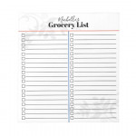Personalized Grocery List Notepad Zazzle