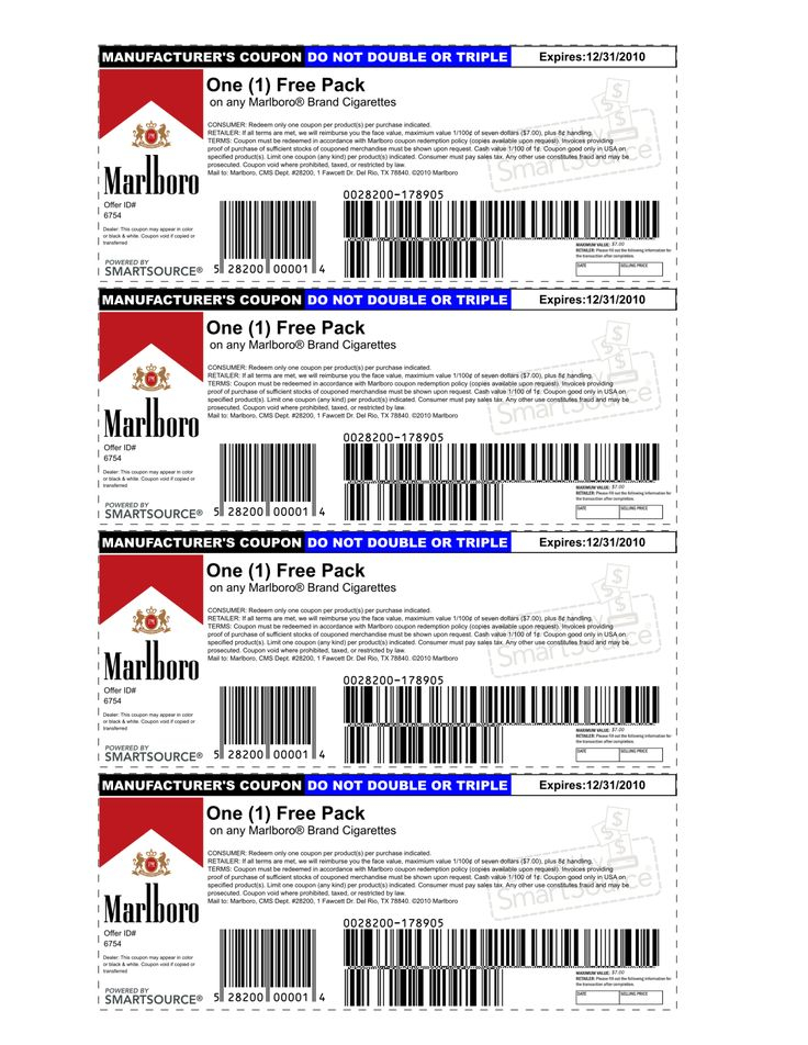 Pin On Cigarett Coupons