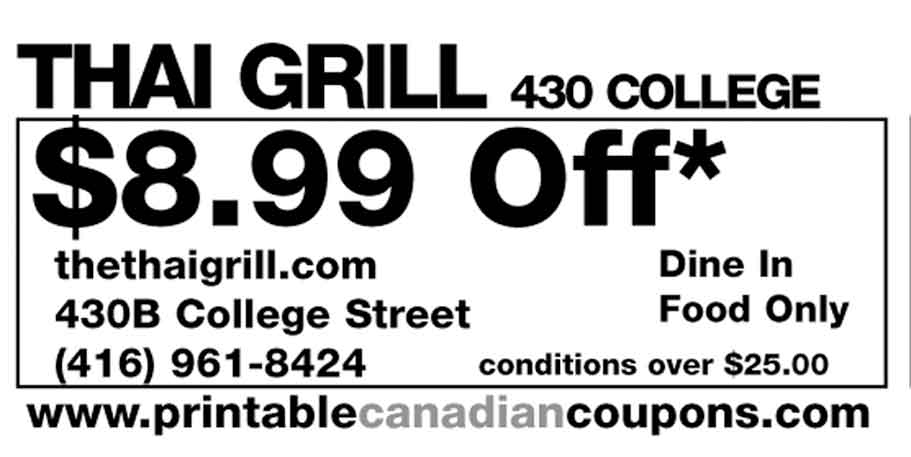 Restaurant Free Printable Discount Canadian Coupons 