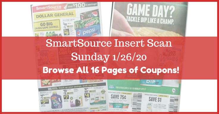  SMARTSOURCE COUPON INSERT SCAN FOR 1 26 Want To See 