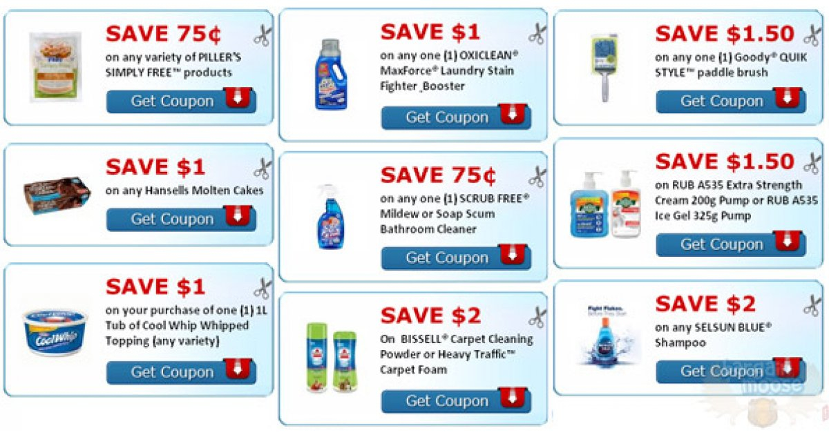 Some Canadian Coupons From Smartsource ca Printable 