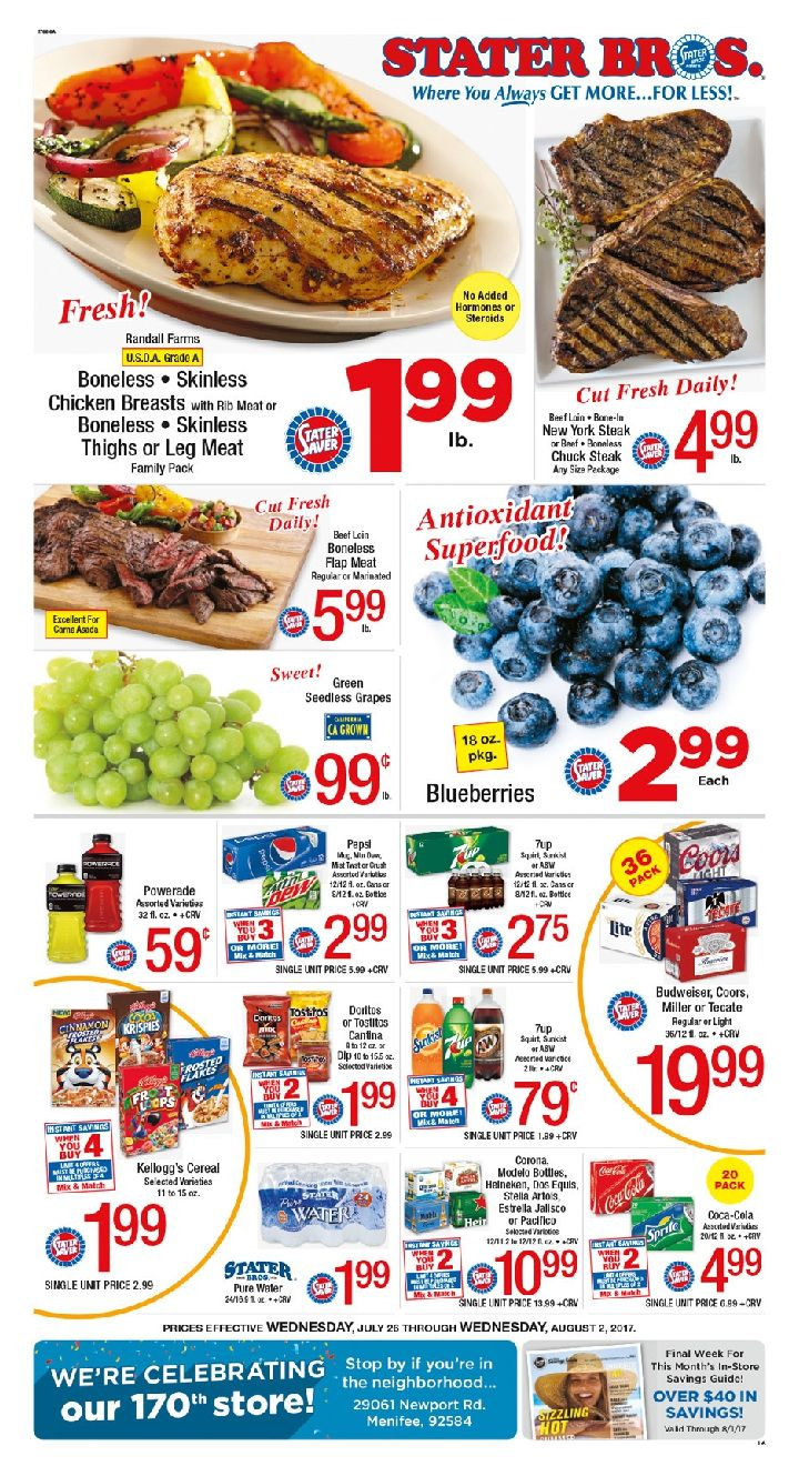 Stater Bros Weekly Ad September 25 October 1 2019 