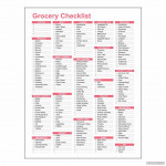 Walmart Grocery List Printable Gridgit