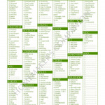 173 Item Customizable Printable Weekly Grocery Shopping