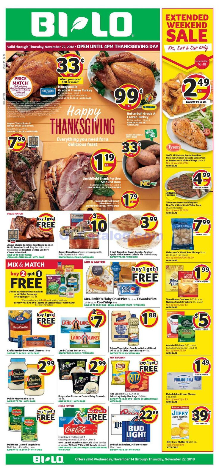Bilo Weekly Ad November 14 22 2018 View The Latest 