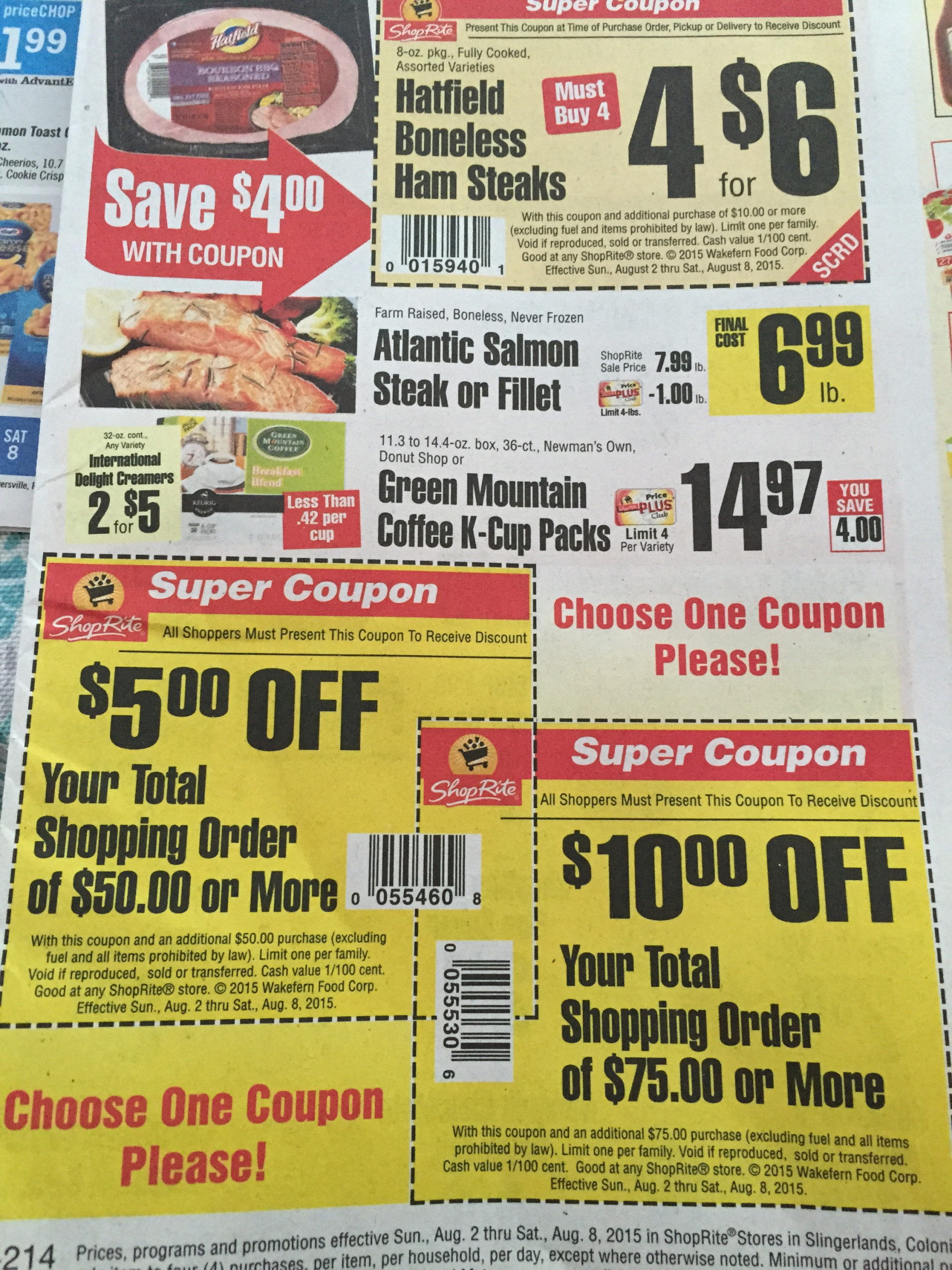  Blue Bunny And ShopRite Coupons