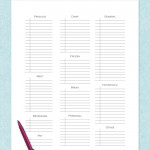 Day 12 Grocery Shopping List Free Printable Grocery