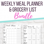 FREE Printable 7 Day Meal Planner Grocery List Bundle