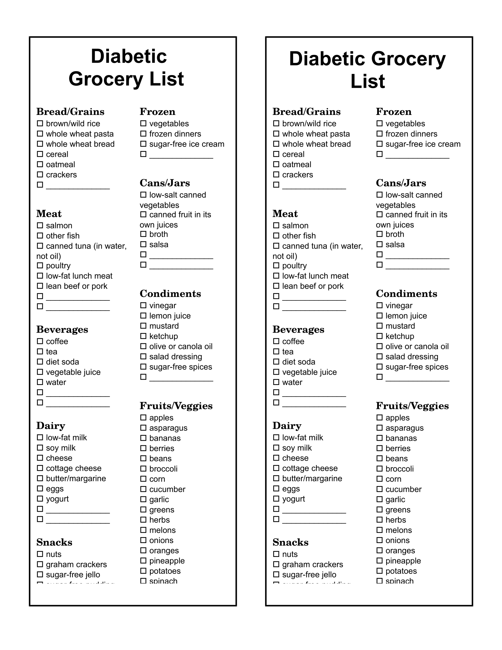 Grocery Lists Download FREE Business Letter Templates 