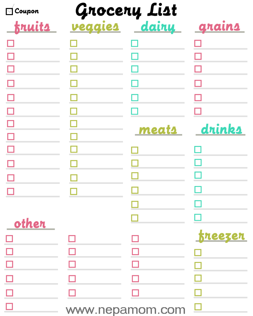 Pin By Laura Kapitzky On Home Keeping Grocery List 