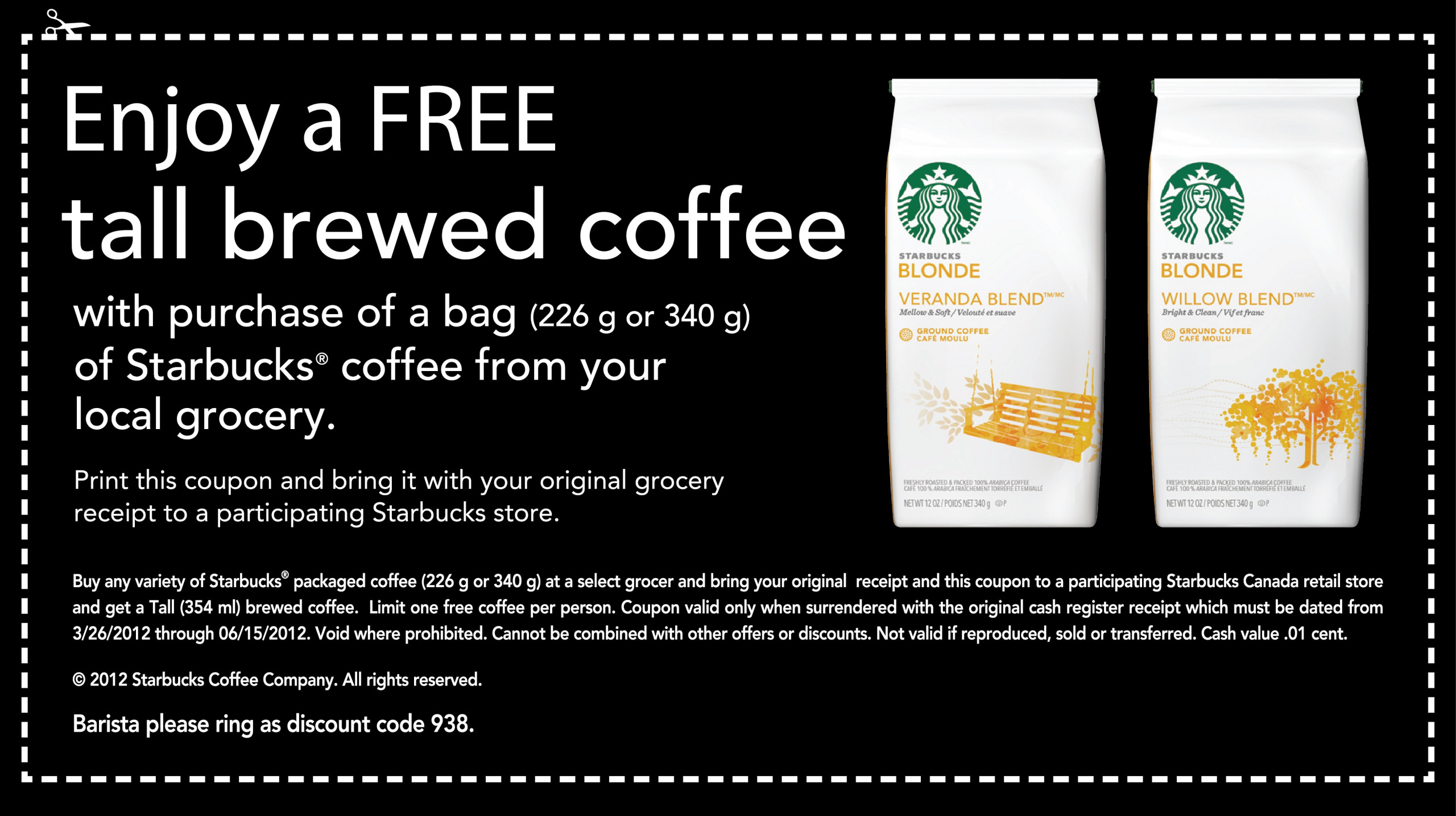 Starbucks Grocery Offer Starbucks Coffee Company