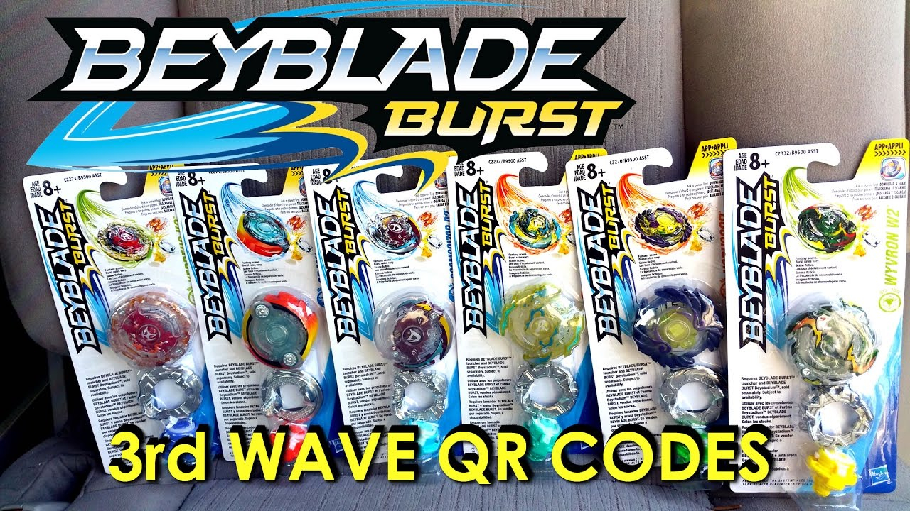 Beyblade Burst Hasbro QR Codes 3rd Wave Part 1 For 