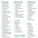 First Apartment House List Apartment Checklist First