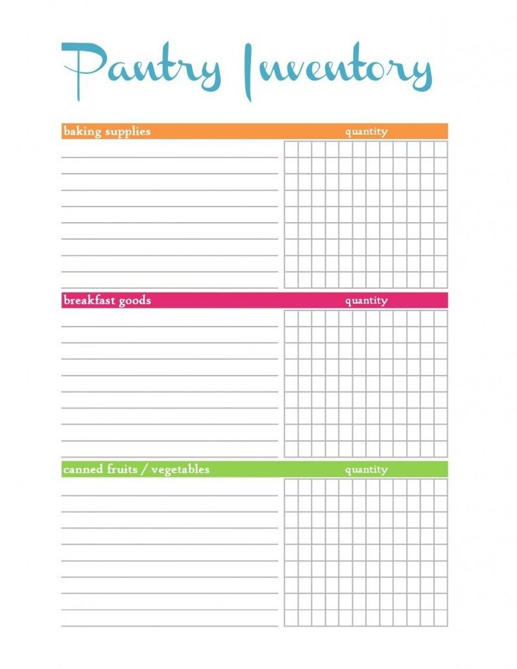 Food Pantry Inventory Spreadsheet Templates Natural Buff 