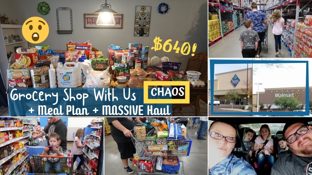 Grocery Shopping Meal Plan MASSIVE Haul YouTube