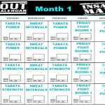 Insanity Max 30 Calendar Month 1 YouTube