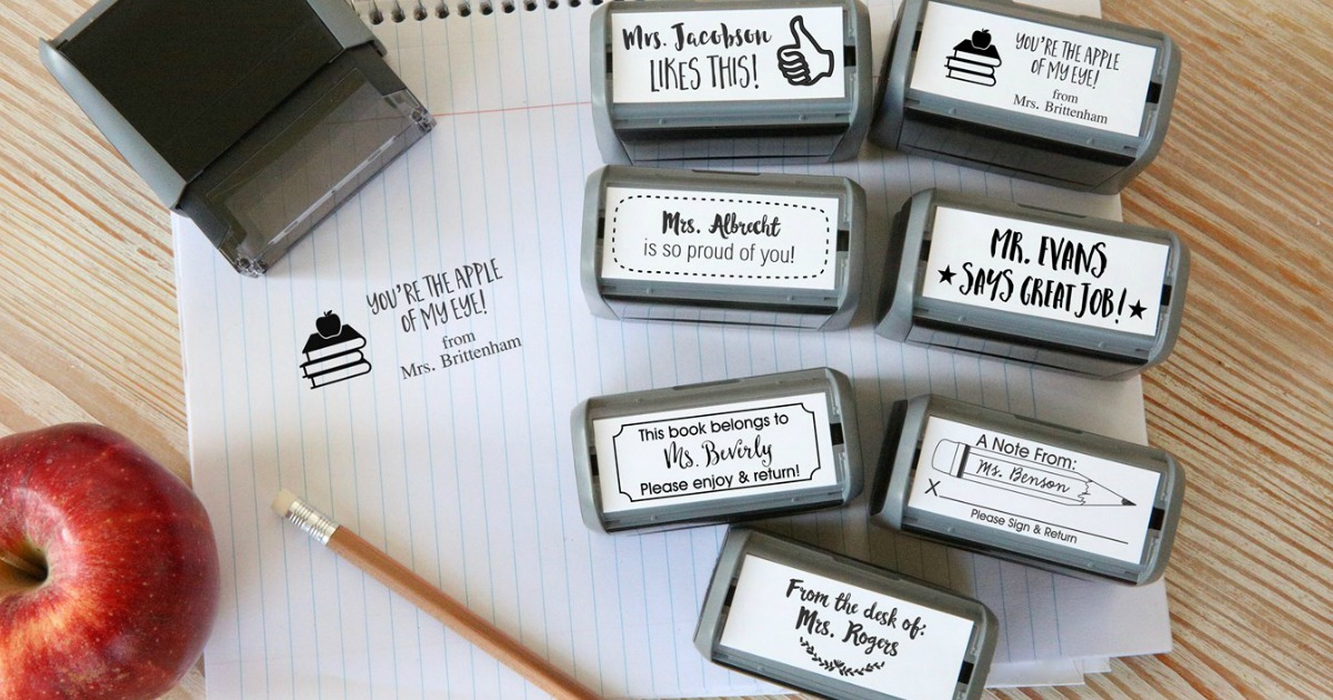 Jane Self Inking Teacher Stamps Just 9 99 Great Gift Idea 
