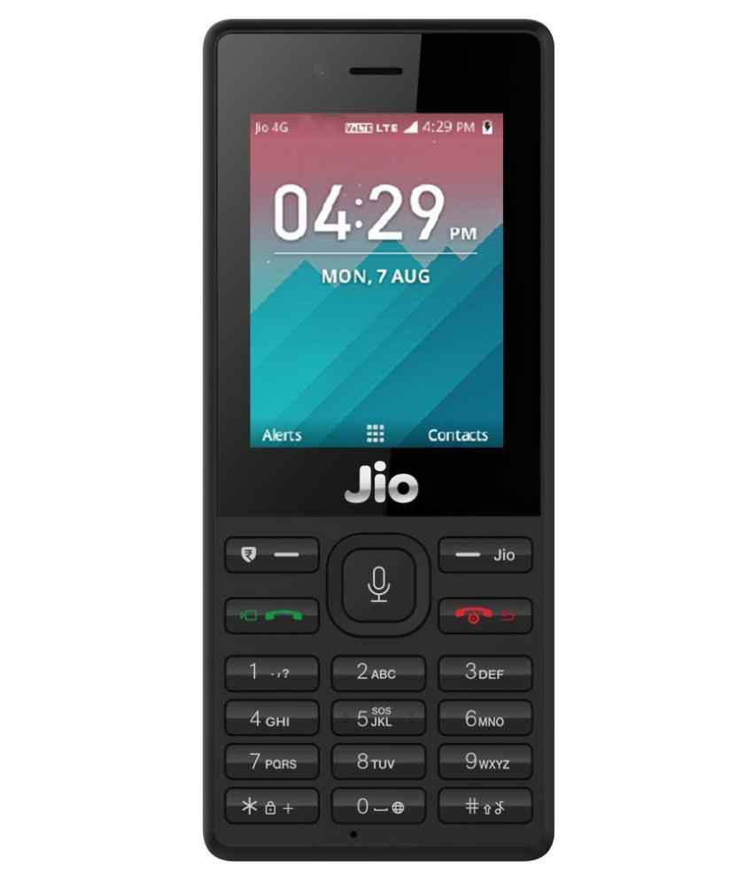 JIO MOBILE Black 4G Security Deposit Feature Phone 