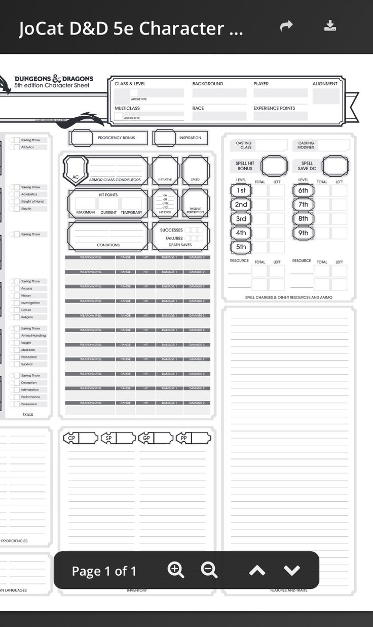 Pin By AshVendetta On DnD Character Sheet Dnd Character
