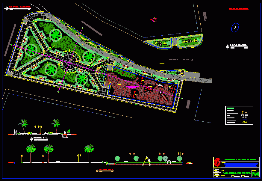Plano A Park In AutoCAD Download CAD Free 4 96 MB 