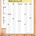 Printable Master Grocery List And Blank Grocery List