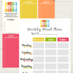 Printable Weekly Meal Planner Grocery List Baking You