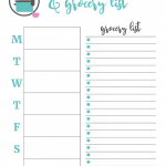 Printable Weekly Menu Planner And Grocery List Mom 4 Real