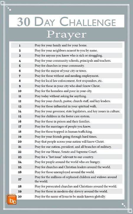 30 Day Prayer Challenge For Your Husband Pdf 