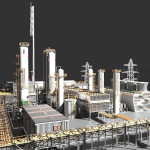 3d Oil Refinery 3D Model CGTrader