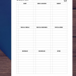 A5 Grocery List Printable Planner Insert For Meal Planner