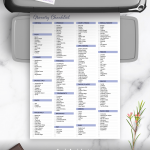 Download Printable Grocery Checklist Template PDF